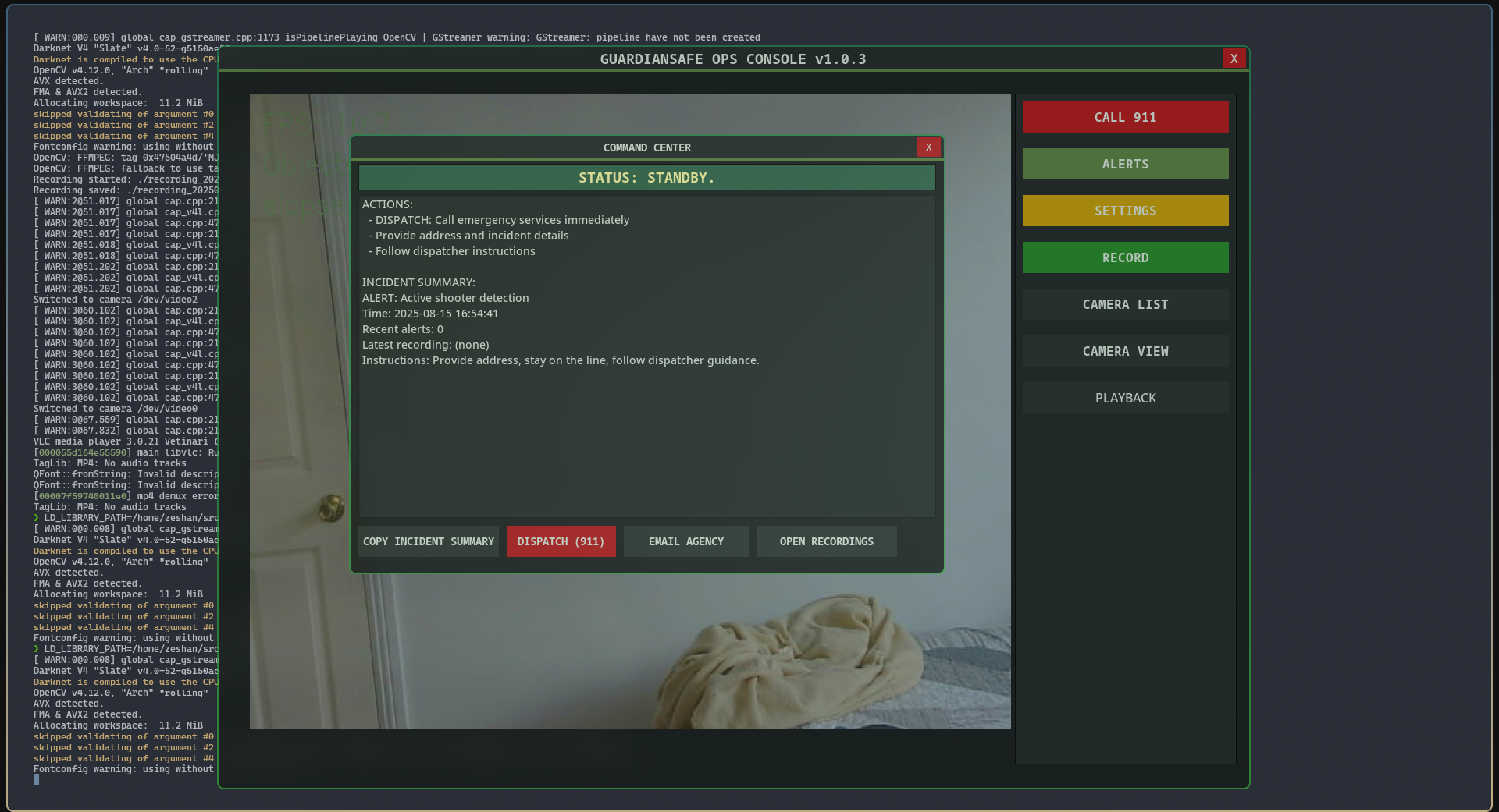 GuardianSafeAI C++ GUI - Detection System