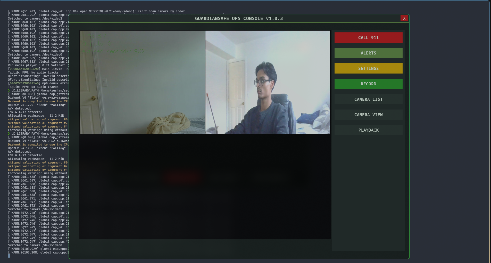 GuardianSafeAI C++ GUI - System Settings